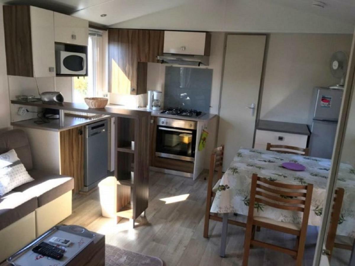 Mobile Home Ht De Gamme Climatise Dans Le Camping **** De La Reserve Gastes Eksteriør bilde